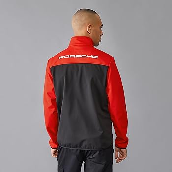 PORSCHE Design フリースジャケット レッド ジップアップ Porsche Motorsport Mens Softshell - Black - Size: S at Amazon